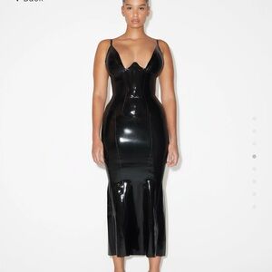 KHY Latex Maxi Skirt XS
